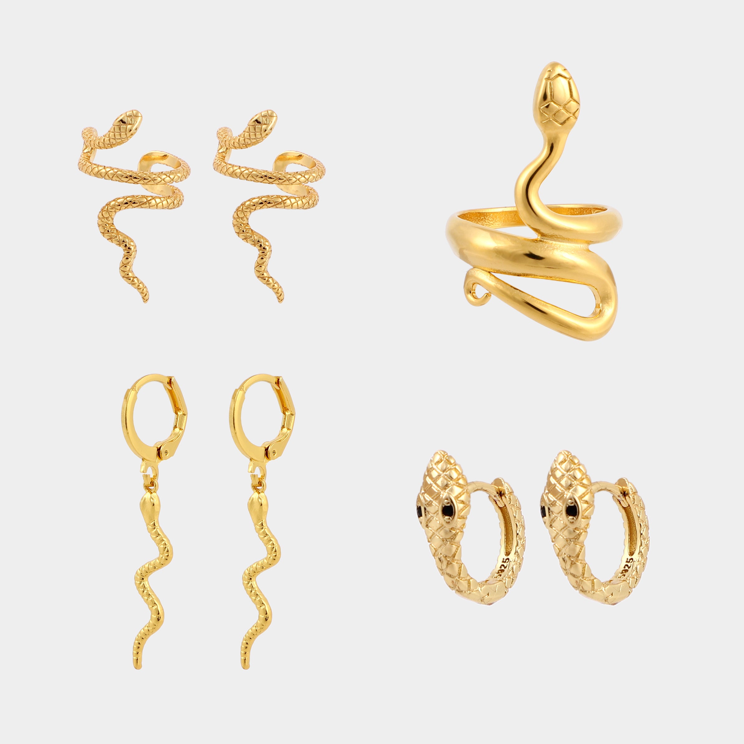 Snake earrings | snake ring | snake set
