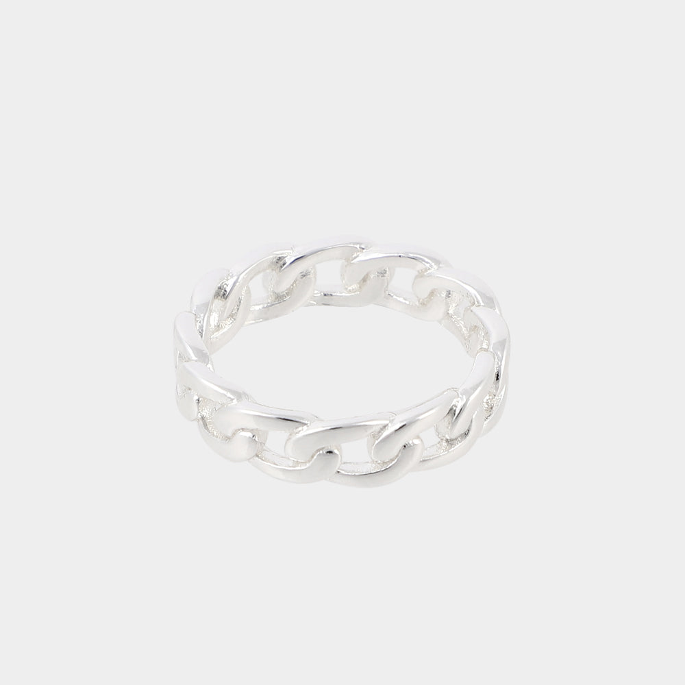 chain ring silver