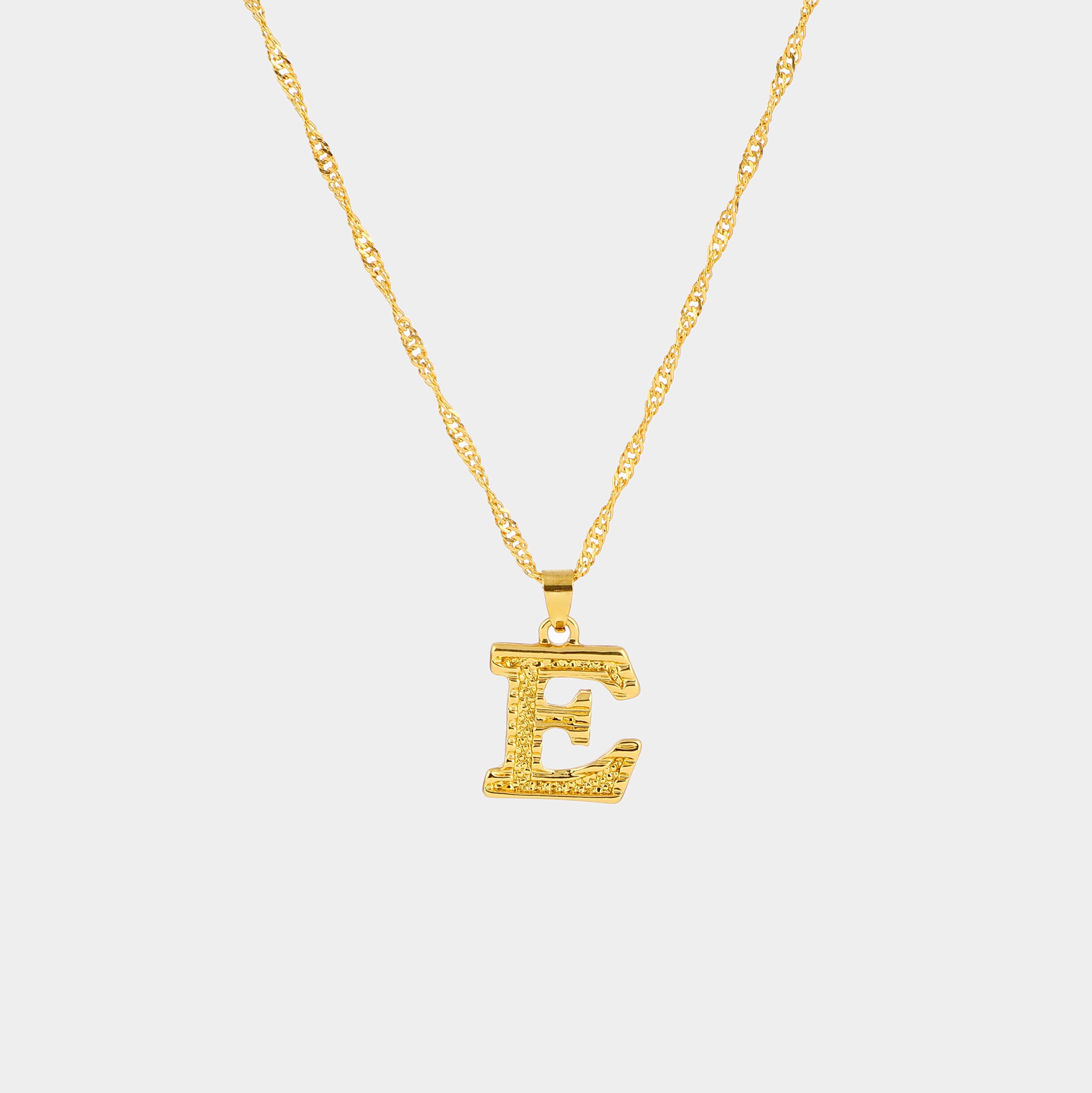 INITIAL NECKLACE STATEMENT GOLD