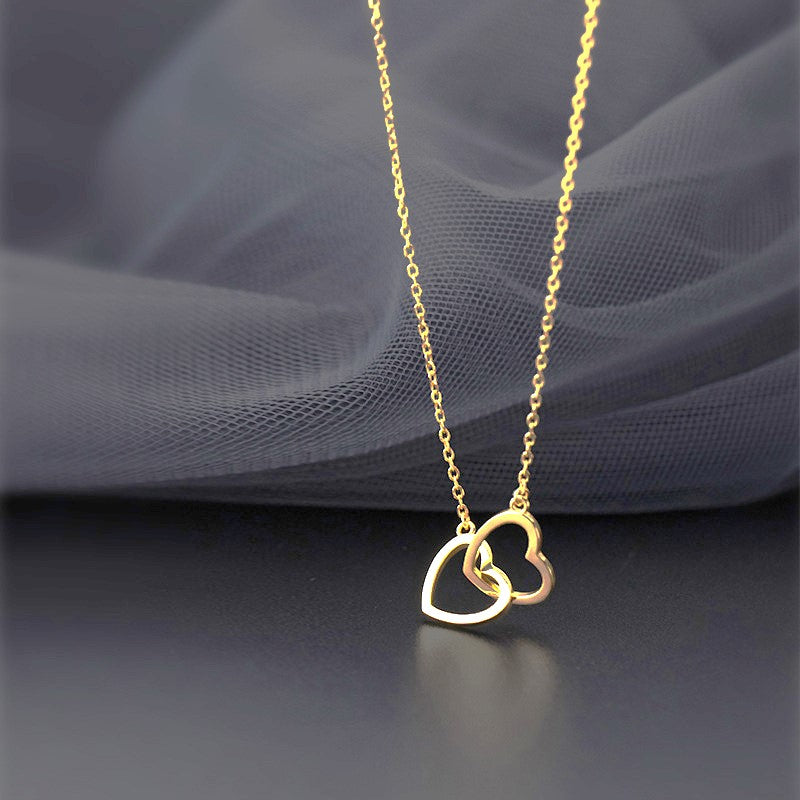DOUBLE HEART NECKLACE