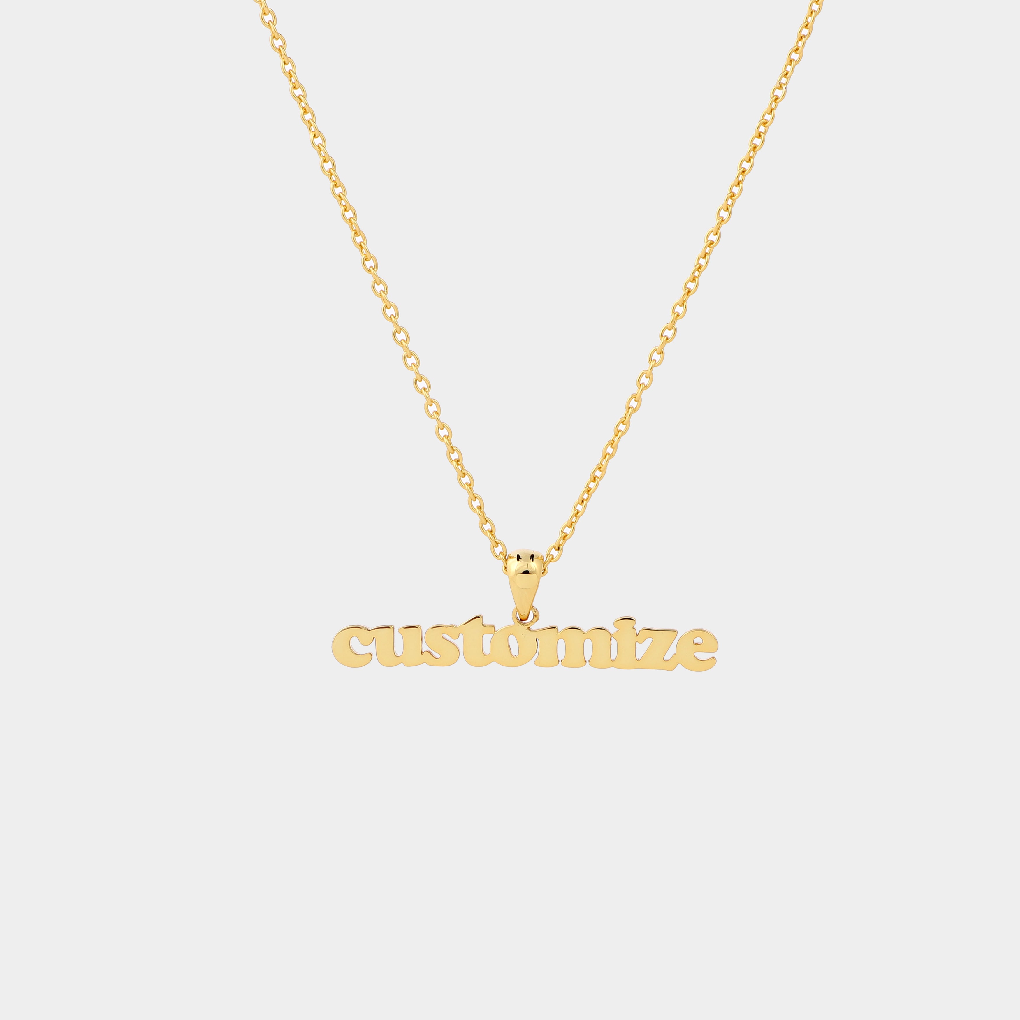 PERSONALIZE NECKLACE NAME GOLD