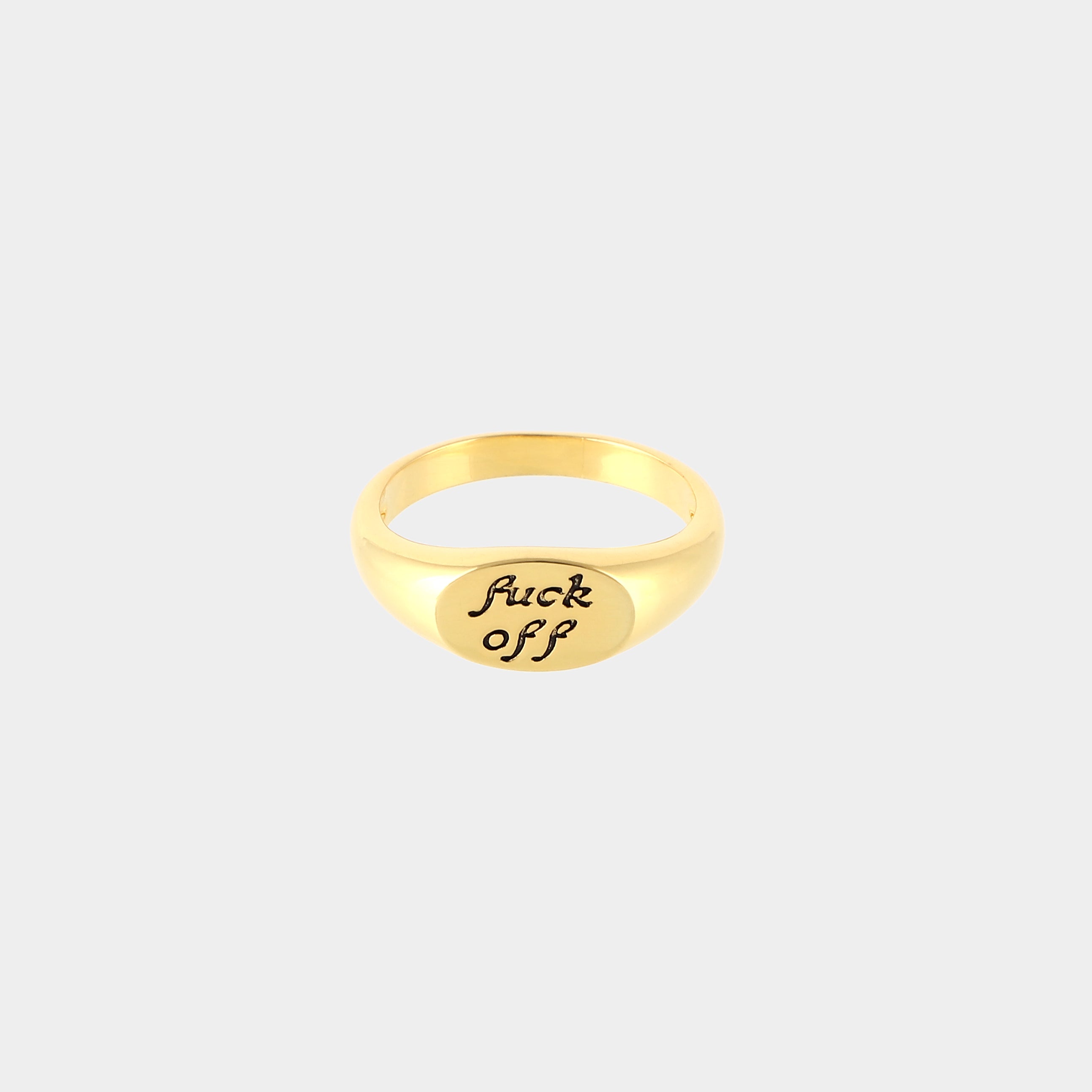 SIGNET RING | F*CK YOU GOLD