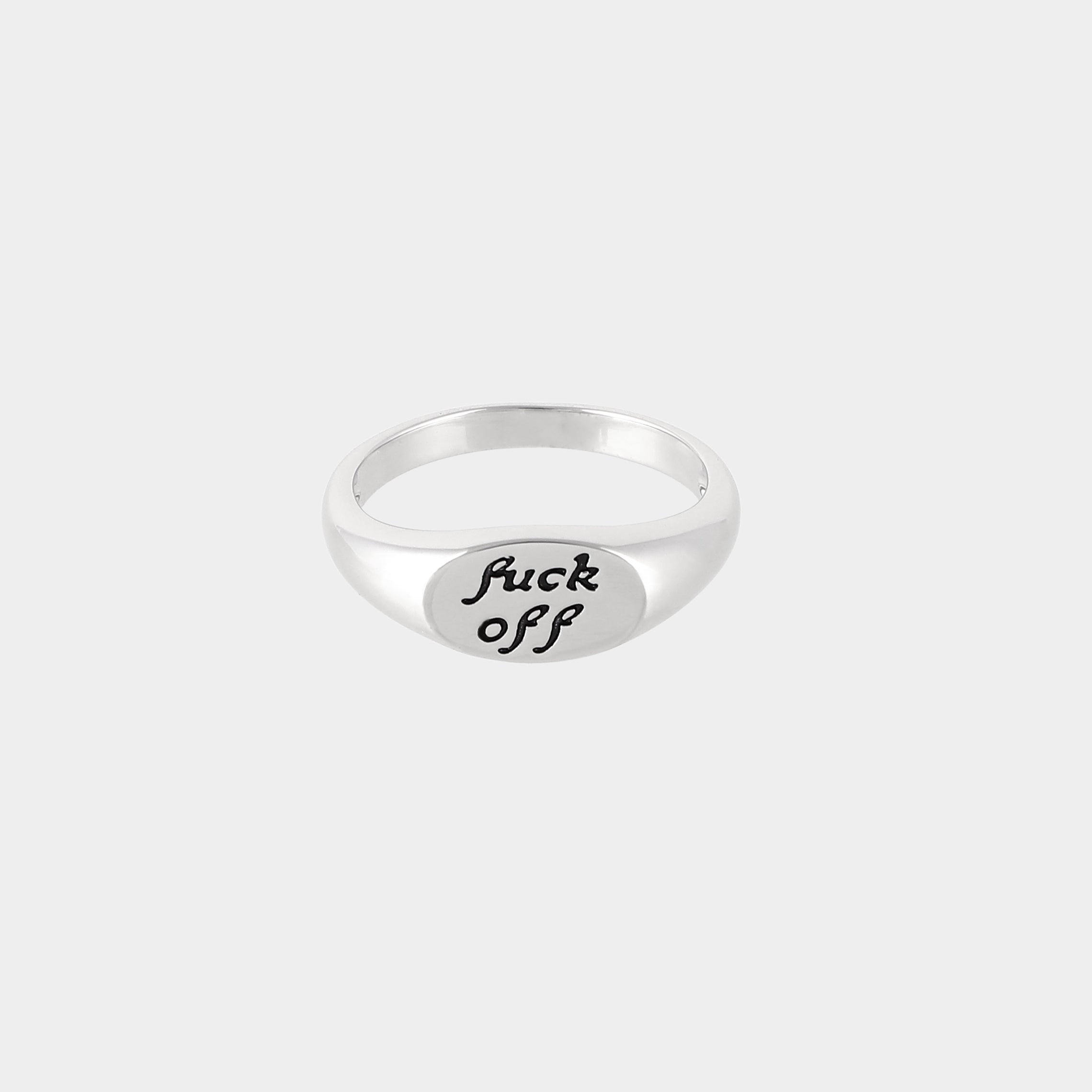 SIGNET RING | F*CK YOU Silver